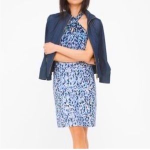 WHITE HOUSE BLACK MARKET NOBLE BLUE HALTER DRESS IN SIZE XXS